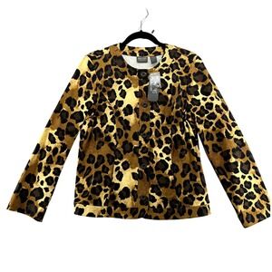 New with Tags! Additions by Chico's Animal Print Jacket NWT Size 1 (U.S. size 8)